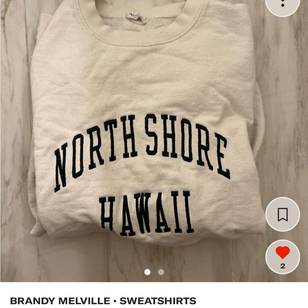 brandy melville north shore sweatshirt